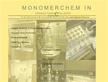 Tablet Screenshot of monomerchem.com